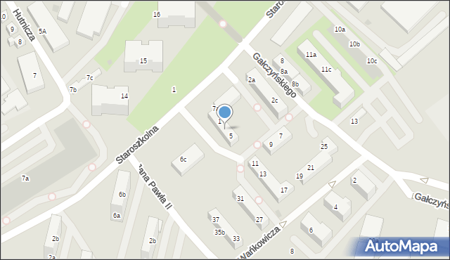 Bolesławiec, Wańkowicza Melchiora, 3, mapa Bolesławca