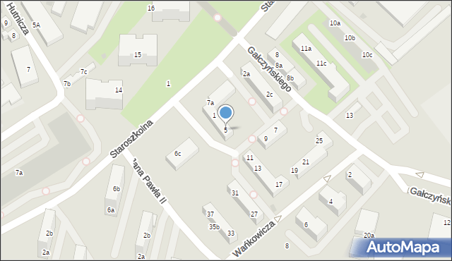 Bolesławiec, Wańkowicza Melchiora, 5, mapa Bolesławca