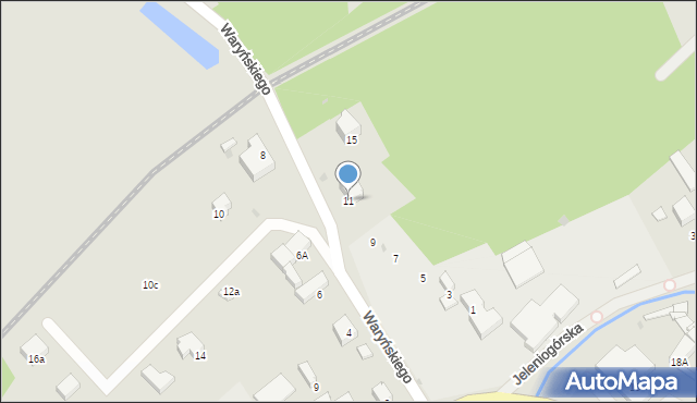 Bolków, Waryńskiego Ludwika, 11, mapa Bolków