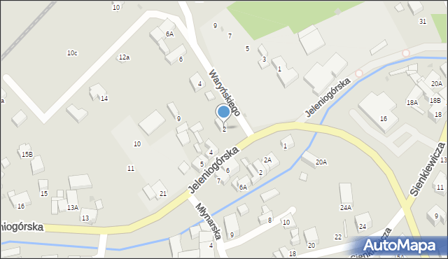 Bolków, Waryńskiego Ludwika, 2, mapa Bolków