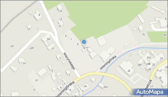 Bolków, Waryńskiego Ludwika, 3, mapa Bolków