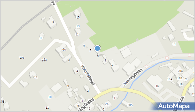 Bolków, Waryńskiego Ludwika, 5, mapa Bolków