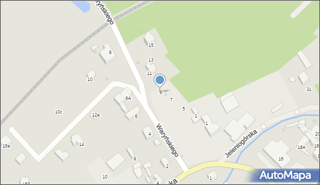 Bolków, Waryńskiego Ludwika, 9, mapa Bolków