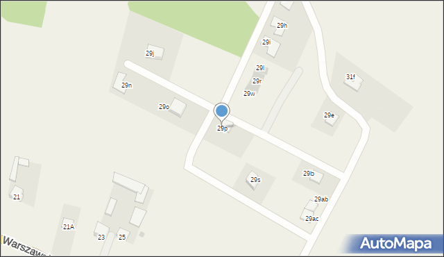 Borkowo Kościelne, Warszawska, 29p, mapa Borkowo Kościelne