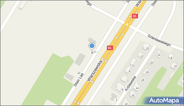 Borowa Góra, Warszawska, 8, mapa Borowa Góra