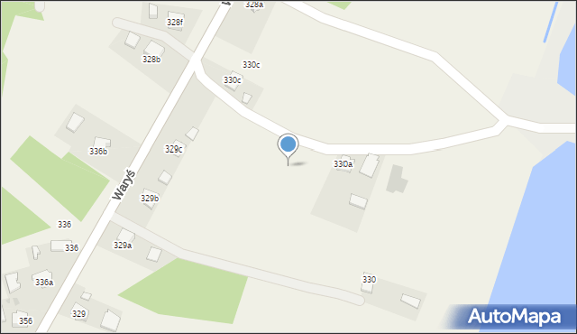 Borzęcin, Waryś, 330b, mapa Borzęcin