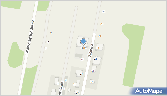 Borzęcin Mały, Warszawska, 968A, mapa Borzęcin Mały