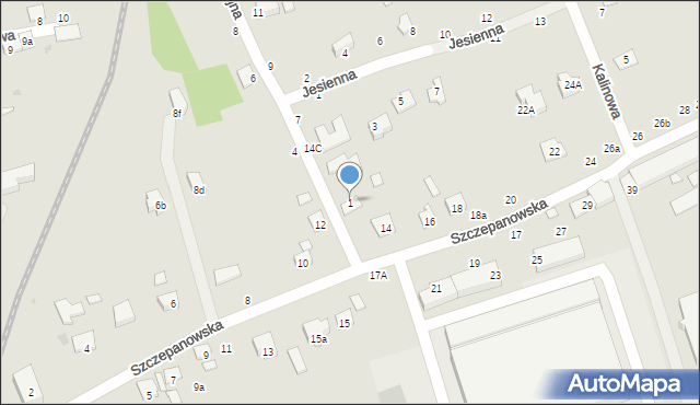 Brzesko, Wakacyjna, 1, mapa Brzesko