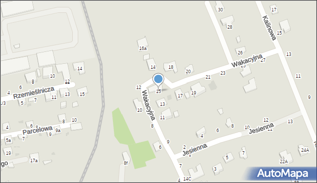 Brzesko, Wakacyjna, 15, mapa Brzesko