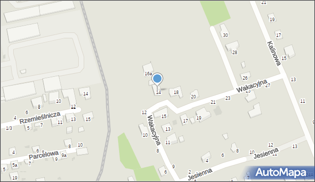 Brzesko, Wakacyjna, 16, mapa Brzesko