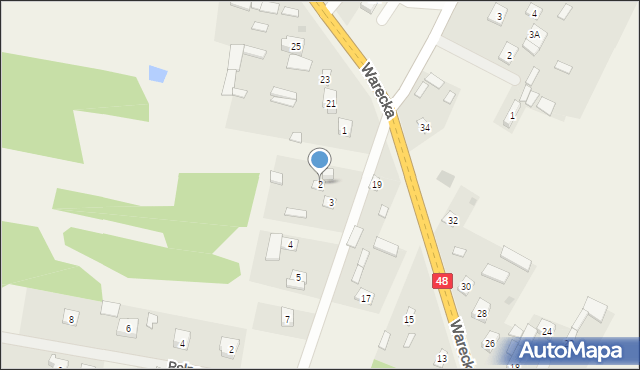 Brzóza, Wąska, 2, mapa Brzóza