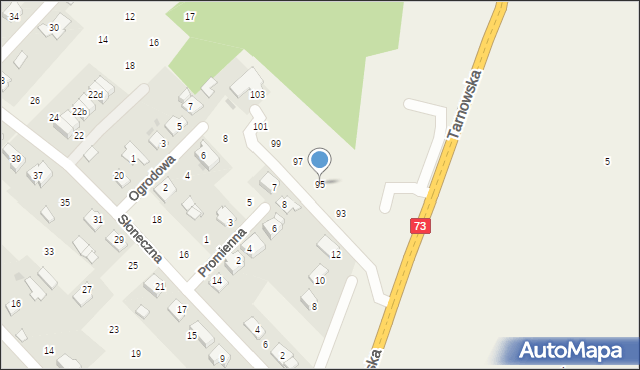 Brzozówka, Warszawska, 95, mapa Brzozówka