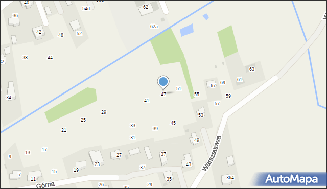 Brzozówka, Warsztatowa, 47, mapa Brzozówka