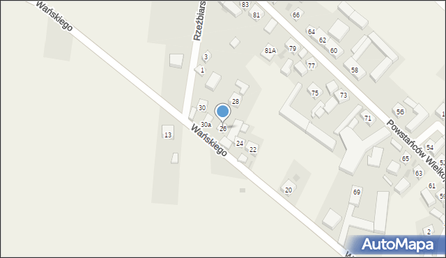 Bukówiec Górny, Wańskiego Jana, 26, mapa Bukówiec Górny