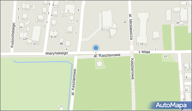 Busko-Zdrój, Waryńskiego Ludwika, 1, mapa Busko-Zdrój