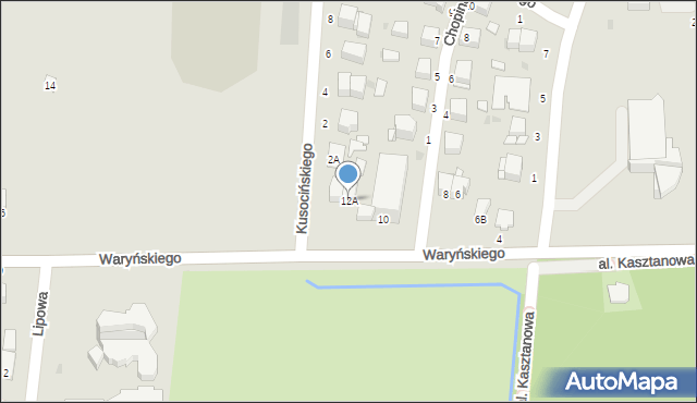 Busko-Zdrój, Waryńskiego Ludwika, 12A, mapa Busko-Zdrój