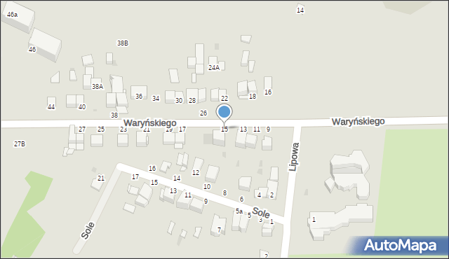 Busko-Zdrój, Waryńskiego Ludwika, 15, mapa Busko-Zdrój