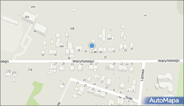 Busko-Zdrój, Waryńskiego Ludwika, 32, mapa Busko-Zdrój