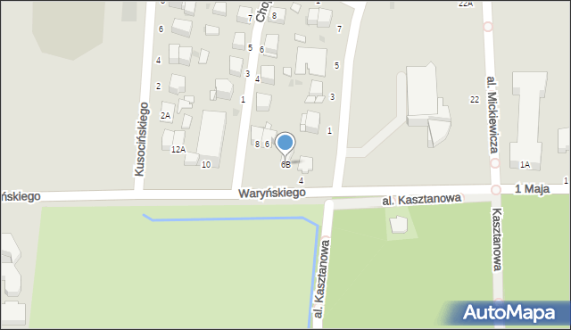 Busko-Zdrój, Waryńskiego Ludwika, 6B, mapa Busko-Zdrój