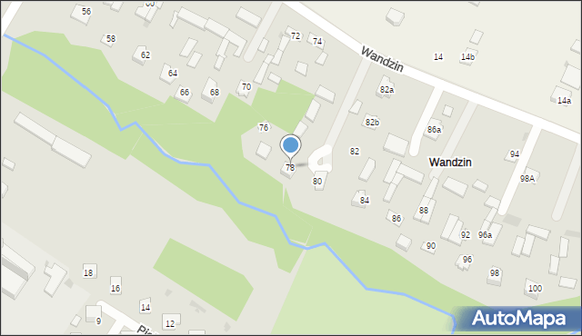 Bychawa, Wandzin, 78, mapa Bychawa