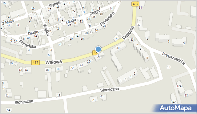 Byczyna, Wałowa, 28, mapa Byczyna