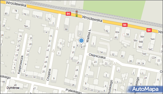 Bytom, Wallisa Łukasza, 4, mapa Bytomia