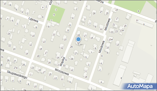 Celestynów, Wąska, 23, mapa Celestynów