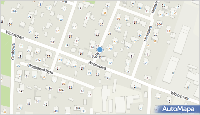 Celestynów, Wąska, 33, mapa Celestynów