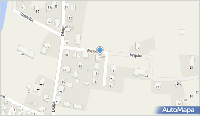 Charzykowy, Wąska, 2, mapa Charzykowy