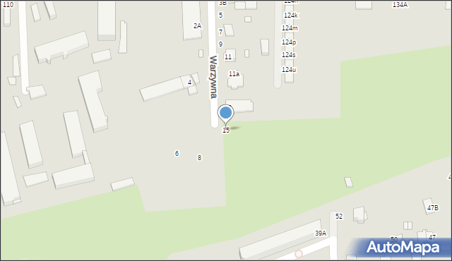 Chełm, Warzywna, 15, mapa Chełma