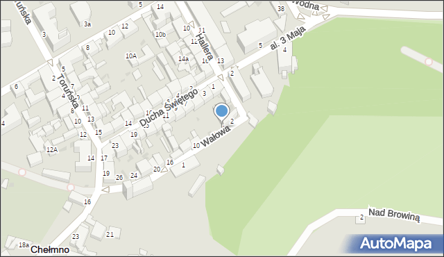 Chełmno, Wałowa, 4, mapa Chełmno