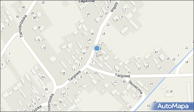 Chmielów, Wądół, 21, mapa Chmielów