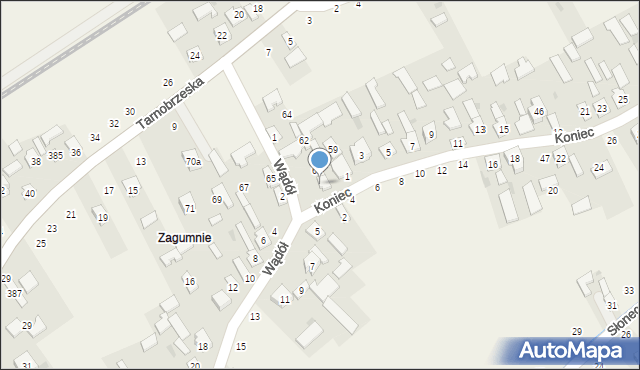 Chmielów, Wądół, 3, mapa Chmielów