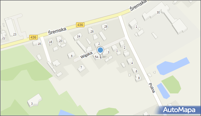 Chocicza, Wąska, 5, mapa Chocicza