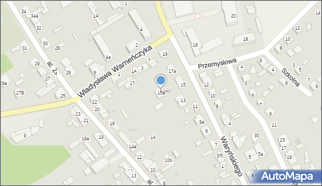 Chodecz, Waryńskiego Ludwika, 15a, mapa Chodecz