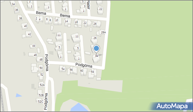 Chodzież, Waryńskiego Ludwika, 34, mapa Chodzież