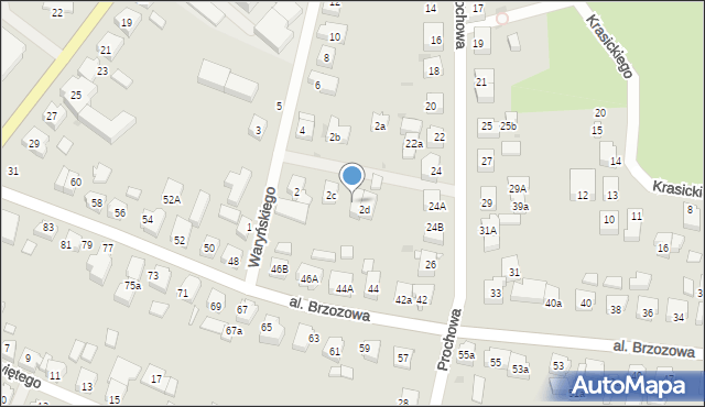 Chojnice, Waryńskiego Ludwika, 2e, mapa Chojnic