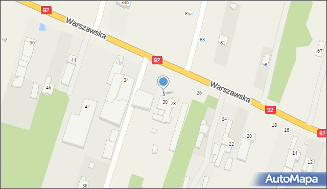 Choszczówka Stojecka, Warszawska, 3, mapa Choszczówka Stojecka