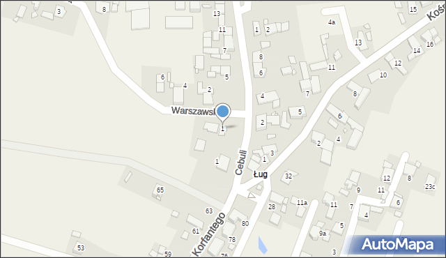 Chróścice, Warszawska, 1, mapa Chróścice