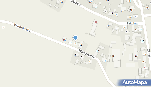 Chróścice, Warszawska, 14, mapa Chróścice