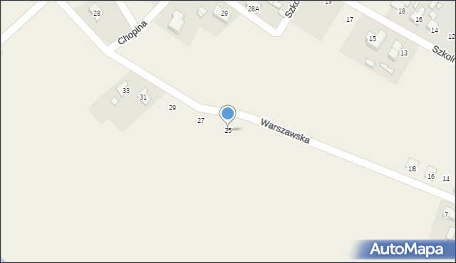 Chróścice, Warszawska, 25, mapa Chróścice