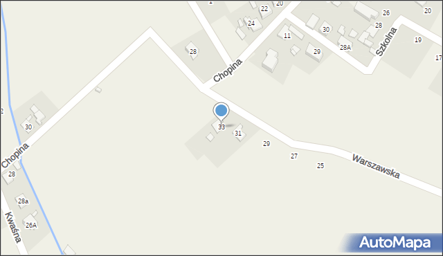 Chróścice, Warszawska, 33, mapa Chróścice