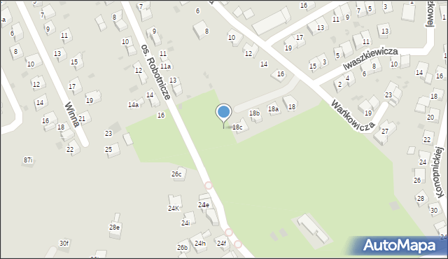 Chrzanów, Wańkowicza Melchiora, 18d, mapa Chrzanów