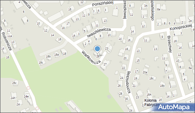 Chrzanów, Wańkowicza Melchiora, 19, mapa Chrzanów