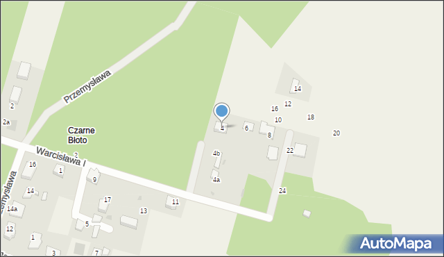 Chwaszczyno, Warcisława I, 4, mapa Chwaszczyno