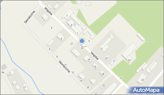 Chwaszczyno, Wąska, 12, mapa Chwaszczyno