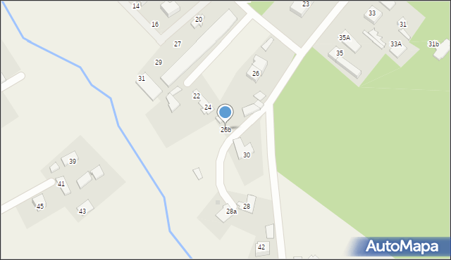 Chwaszczyno, Wąska, 26b, mapa Chwaszczyno