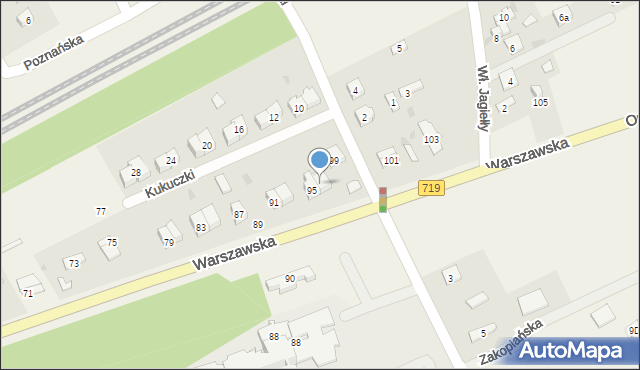 Chylice-Kolonia, Warszawska, 97, mapa Chylice-Kolonia