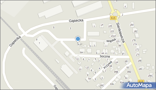 Ciechanów, Wąska, 7, mapa Ciechanów