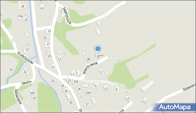 Ciężkowice, Warzywna, 3C, mapa Ciężkowice